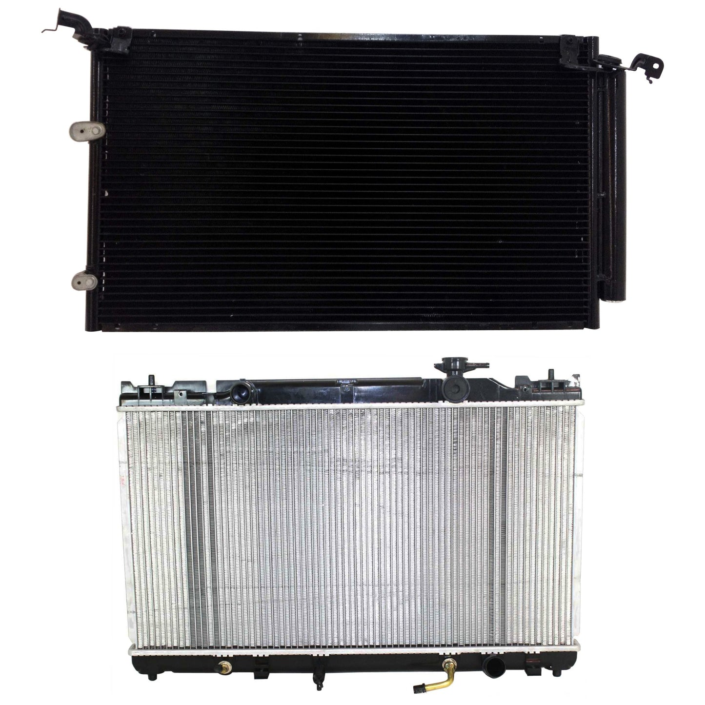 2-Piece Kit Radiator, 2.4L, 4Cyl, Includes (1) A/C Condenser and (1) Radiator