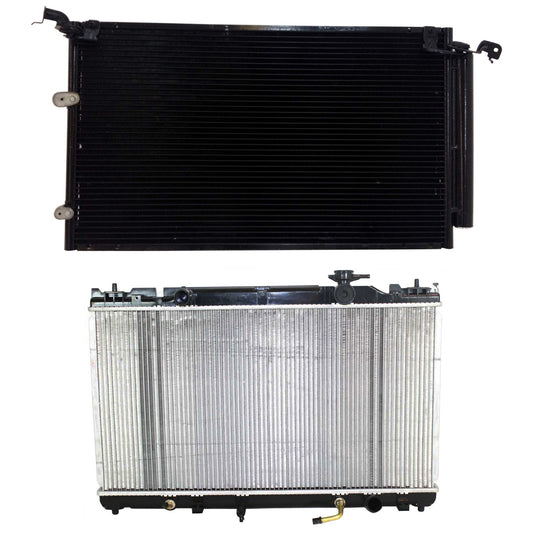 2-Piece Kit Radiator, 2.4L, 4Cyl, Includes (1) A/C Condenser and (1) Radiator