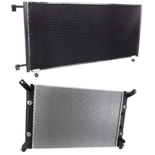 2-Piece Kit Radiator, 6.0L, 8Cyl, Includes (1) A/C Condenser and (1) Radiator