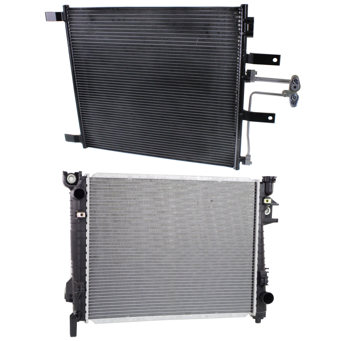 2-Piece Kit Radiator, 5.7L, 8Cyl, Includes (1) A/C Condenser and (1) Radiator