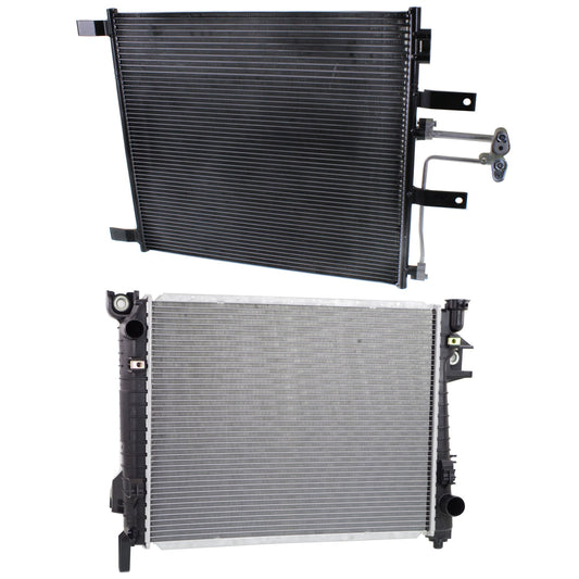 2-Piece Kit Radiator, 5.7L, 8Cyl, Includes (1) A/C Condenser and (1) Radiator