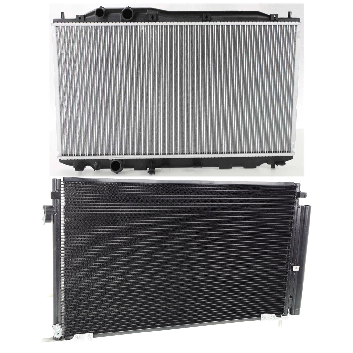 2-Piece Kit Radiator, Automatic Transaxle, Coupe, 4 Cyl 1.8L Engine, Includes (1) A/C Condenser and (1) Radiator