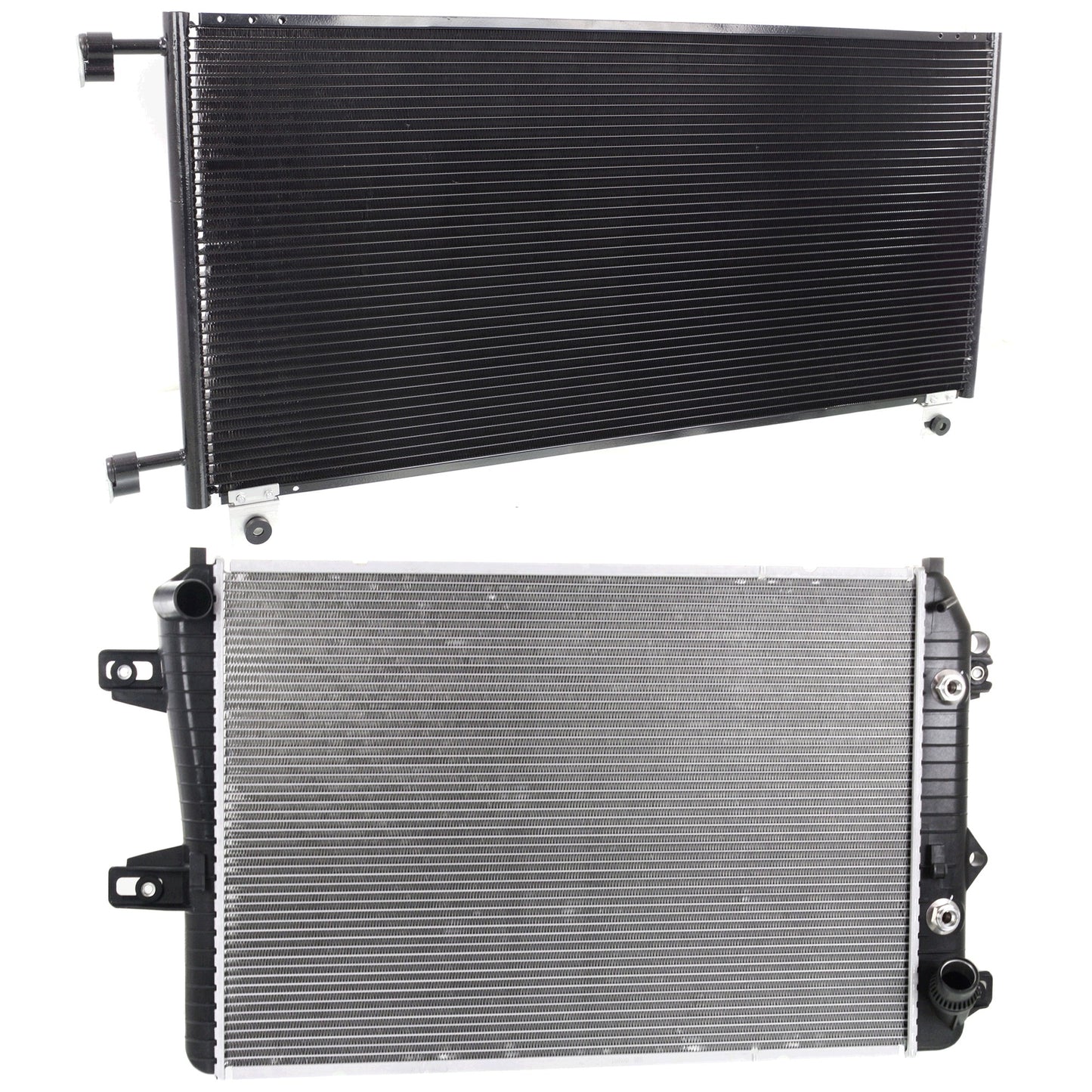 2-Piece Kit Radiator, 6.6L, 8Cyl, Includes (1) A/C Condenser and (1) Radiator