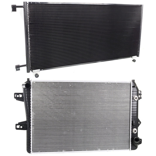 2-Piece Kit Radiator, 6.6L, 8Cyl, Includes (1) A/C Condenser and (1) Radiator