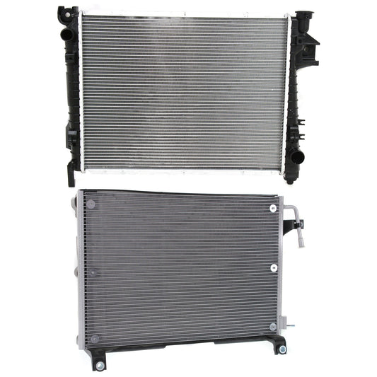 2-Piece Kit Radiator, 5.9L, 8Cyl, Includes (1) A/C Condenser and (1) Radiator