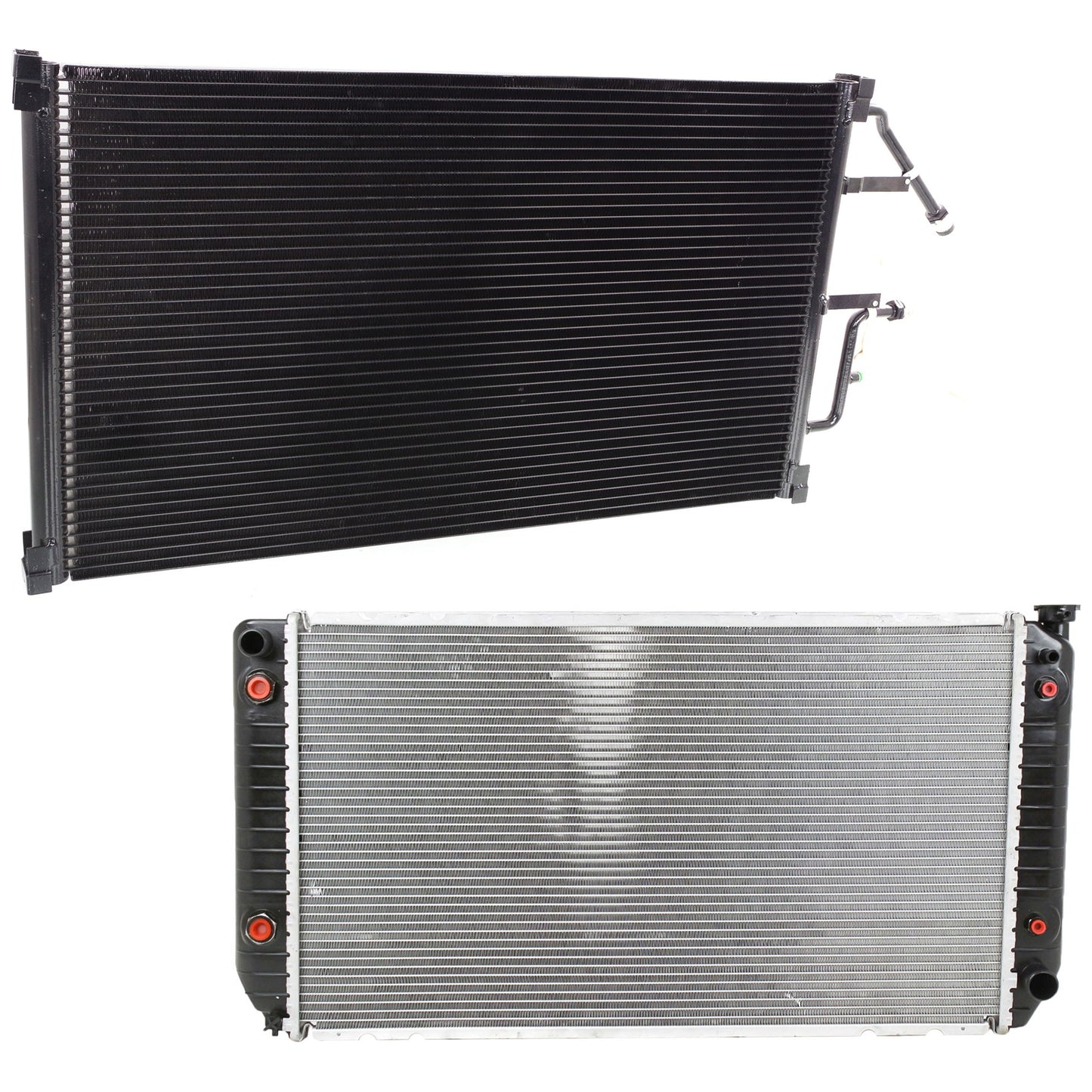 2-Piece Kit Radiator, 7.4L, 8Cyl, Includes (1) A/C Condenser and (1) Radiator