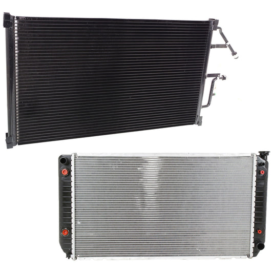2-Piece Kit Radiator, 7.4L, 8Cyl, Includes (1) A/C Condenser and (1) Radiator