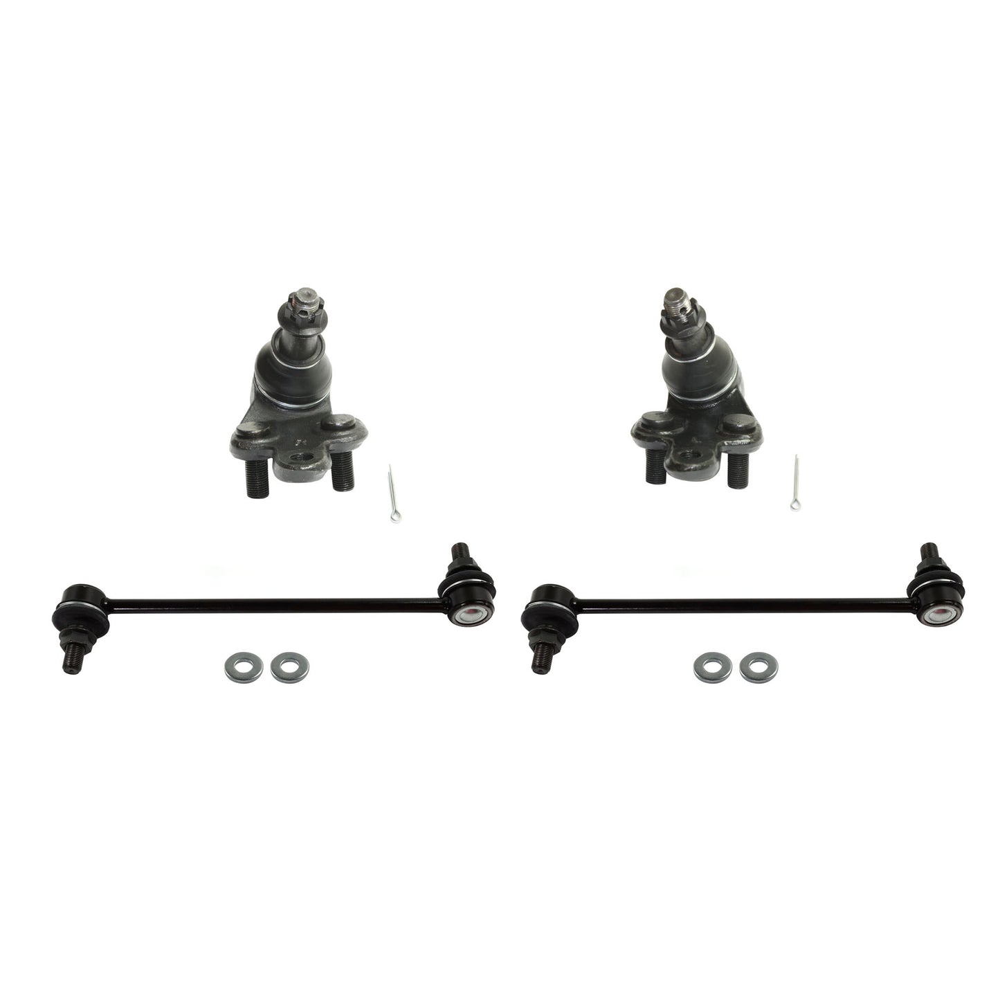 4-Piece Kit Front Suspension Kit, Includes (2) Ball Joint and (2) Sway Bar Link