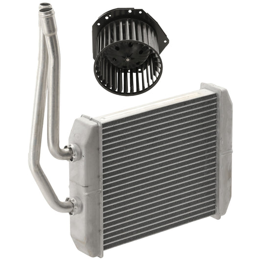 2-Piece Kit Heater Core, includes (1) Blower Motor and (1) Heater Core