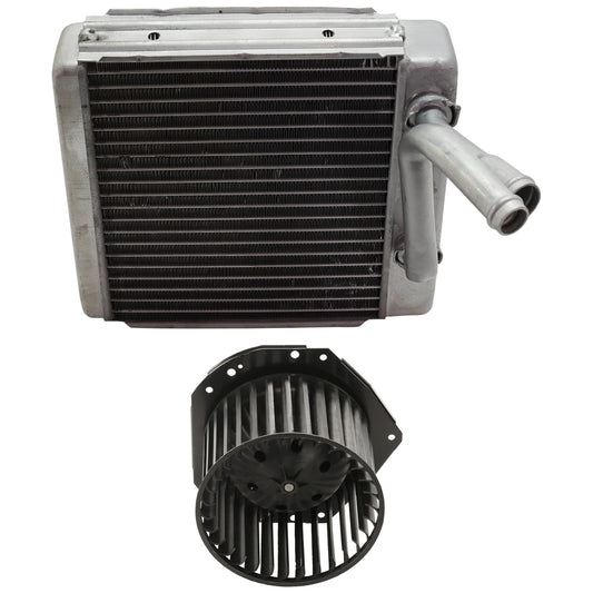 2-Piece Kit Heater Core, includes (1) Blower Motor and (1) Heater Core