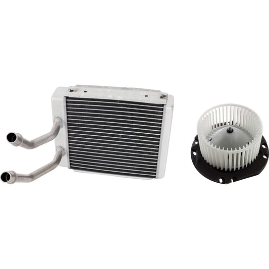 2-Piece Kit Heater Core, includes (1) Blower Motor and (1) Heater Core