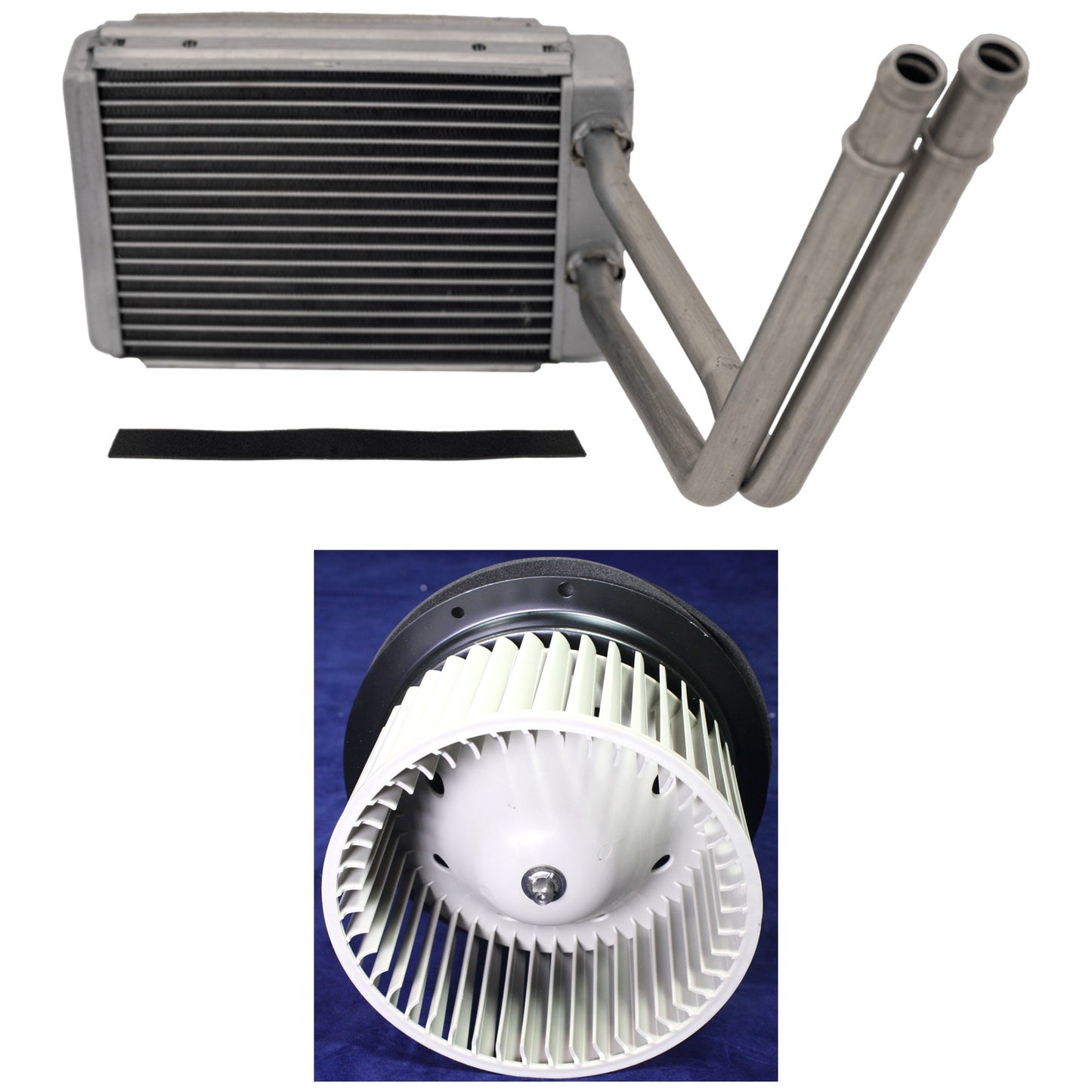 2-Piece Kit Heater Core Includes (1) Blower Motor and (1) Heater Core