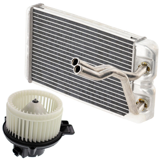 2-Piece Kit Heater Core, includes (1) Blower Motor and (1) Heater Core