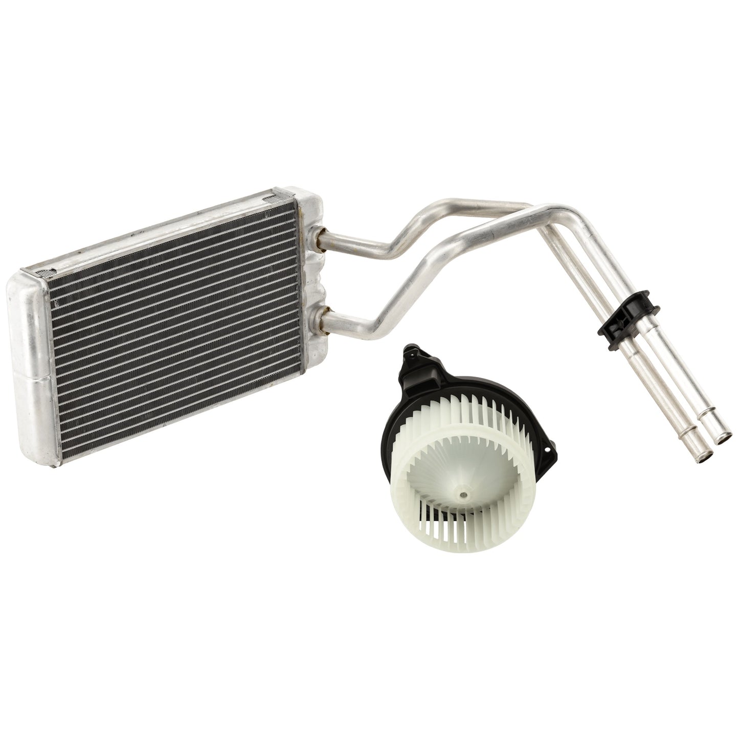 2-Piece Kit Heater Core, Includes (1) Blower Motor and (1) Heater Core