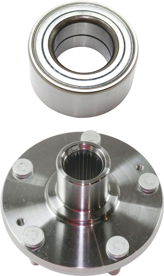 2-Piece Kit Front Wheel Hub, 5 Lugs, With Bearing, Includes (1) Wheel Hub and (1) Wheel Bearing