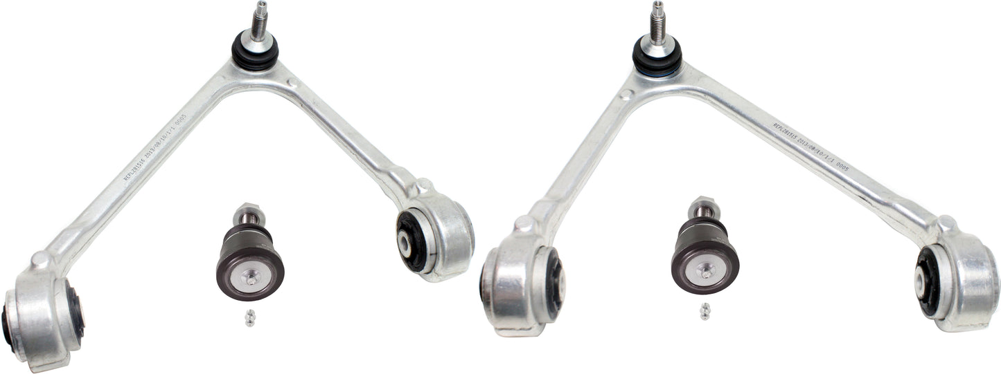 4-Piece Kit Front, Driver and Passenger Side, Upper Control Arm Kit, Includes (2) Ball Joint and (2) Control Arm