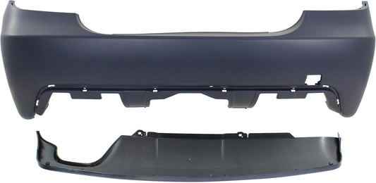 2-Piece Kit, Rear Primed Bumper Cover, Sedan, For Models With M Package, Includes (1) Bumper Cover and (1) Valance