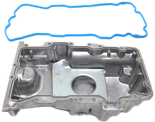 2-Piece Kit Aluminum Oil Pan, 3.0L, 6Cyl, Includes (1) Oil Pan Gasket and (1) Oil Pan