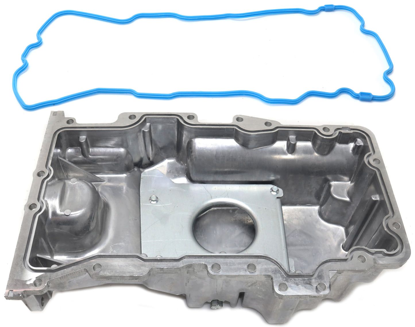 2-Piece Kit Aluminum Oil Pan, 3.0L, 6Cyl, Includes (1) Oil Pan Gasket and (1) Oil Pan