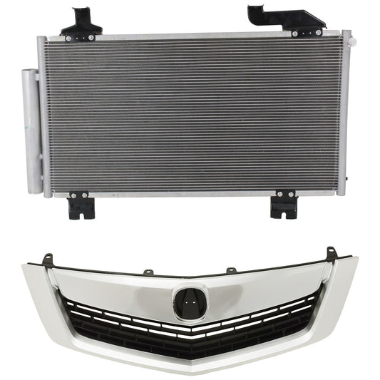 2-Piece Kit, Grille Primed, Includes (1) A/C Condenser and (1) Grille Assembly