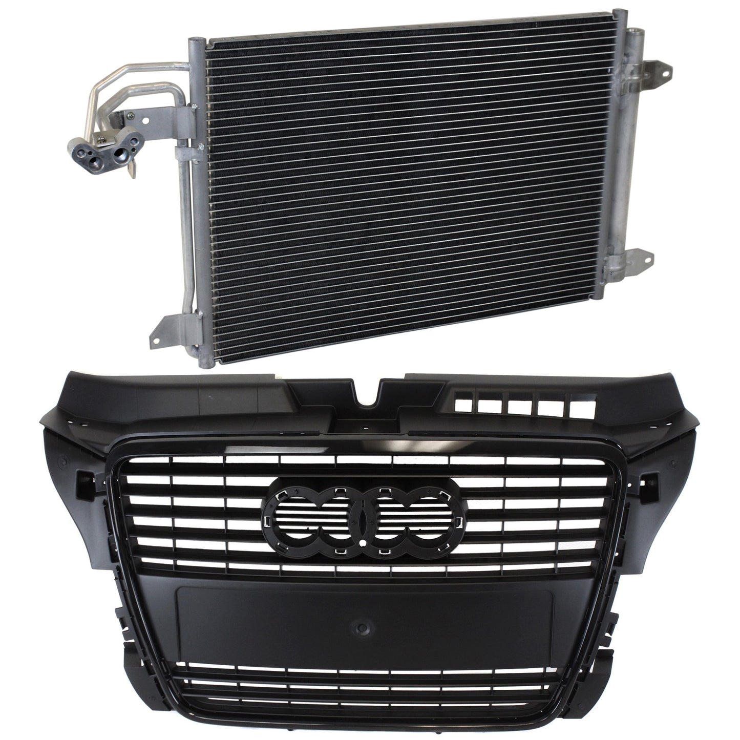 2-Piece Kit, Grille Primed, Includes (1) A/C Condenser and (1) Grille Assembly