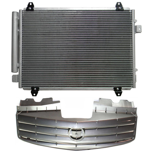 2-Piece Kit, Grille Primed, Includes (1) A/C Condenser and (1) Grille Assembly