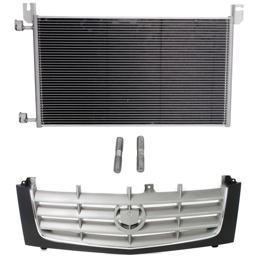2-Piece Kit, Grille Paintable, Includes (1) A/C Condenser and (1) Grille Assembly