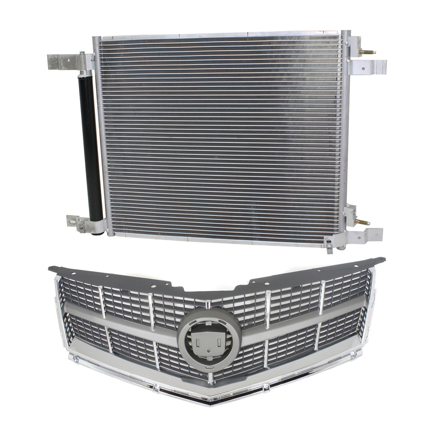 2-Piece Kit, Grille Gray, For Models Without Pre-Collision System, Includes (1) A/C Condenser and (1) Grille Assembly