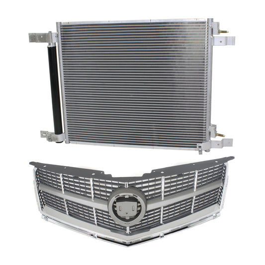 2-Piece Kit, Grille Gray, For Models Without Pre-Collision System, Includes (1) A/C Condenser and (1) Grille Assembly