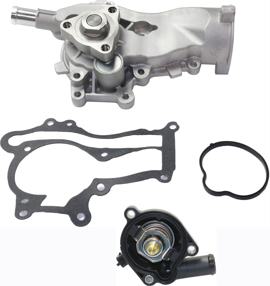 2-Piece Kit Water Pump, 1.4L, 4Cyl, New, Includes (1) Water Pump and (1) Thermostat Housing