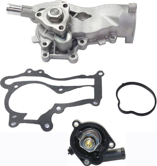 2-Piece Kit Water Pump, 1.4L, 4Cyl, New, Includes (1) Water Pump and (1) Thermostat Housing