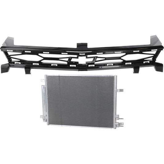 2-Piece Kit, Grille Primed, For ZL1 Model Only, Includes (1) A/C Condenser and (1) Grille Assembly