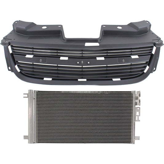 2-Piece Kit, Grille Textured Gray, For Models With Supercharger, Includes (1) A/C Condenser and (1) Grille Assembly