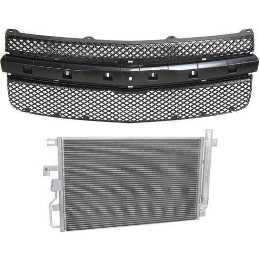 2-Piece Kit Grille Paintable, Includes (1) A/C Condenser and (1) Grille Assembly