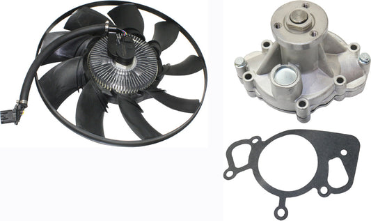 2-Piece Kit Water Pump, 4.4L, 8Cyl, New, Includes (1) Fan Clutch and (1) Water Pump