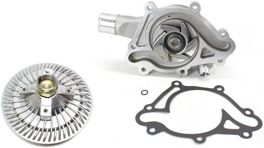 2-Piece Kit Water Pump, 5.9L, 8Cyl, New, Includes (1) Fan Clutch and (1) Water Pump