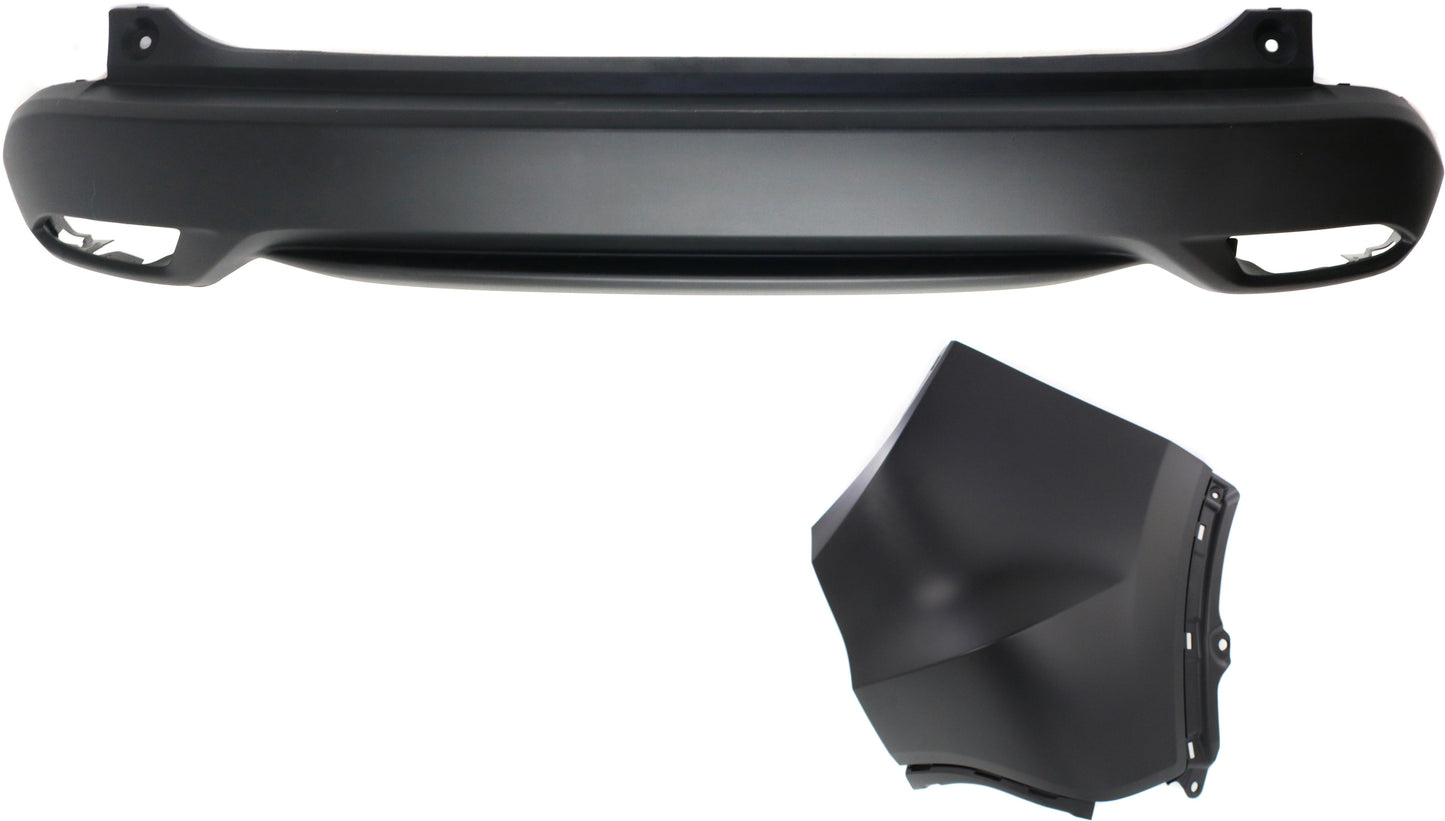 2-Piece Kit, Rear Textured Bumper Cover, Includes (1) Bumper Cover and (1) Bumper End