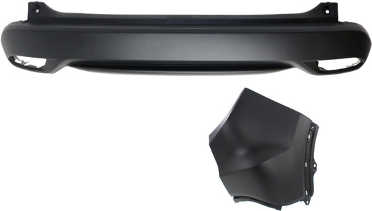 2-Piece Kit, Rear Textured Bumper Cover, Includes (1) Bumper Cover and (1) Bumper End