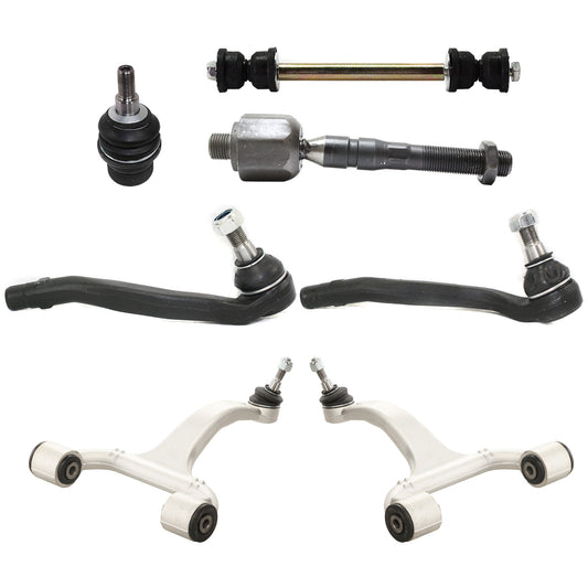 10-Piece Kit Front and Rear Suspension Kit, Includes (2) Ball Joint, (2) Control Arm, (2) Sway Bar Link, and (4) Tie Rod End