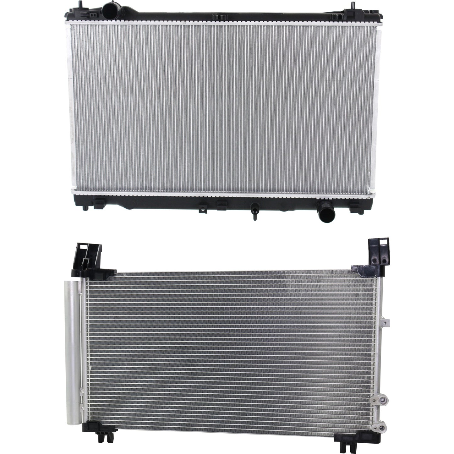 2-Piece Kit Radiator, 3.5L, 6Cyl, Includes (1) Radiator and (1) A/C Condenser