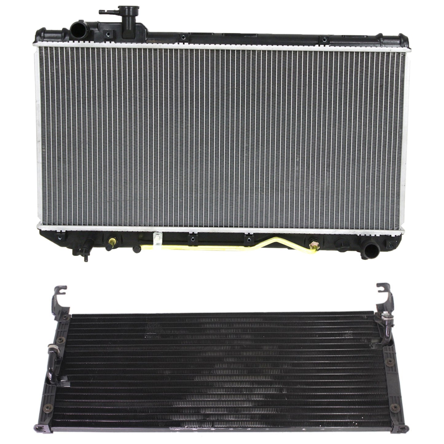 2-Piece Kit Radiator, 2.0L, 4Cyl, Includes (1) Radiator and (1) A/C Condenser