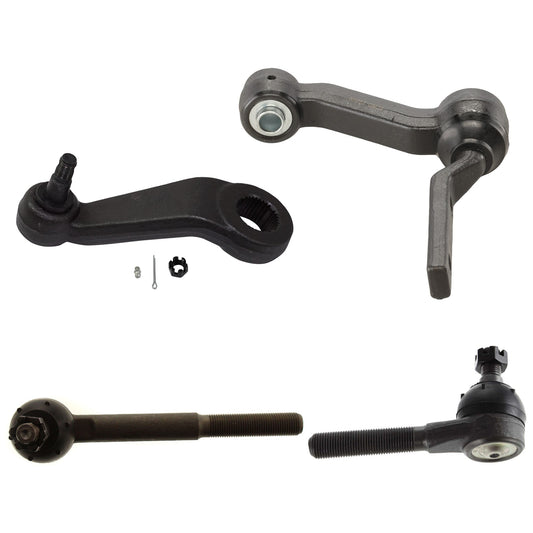 6-Piece Kit Idler Arm, Includes (1) Idler Arm, (1) Pitman Arm, and (4) Tie Rod End