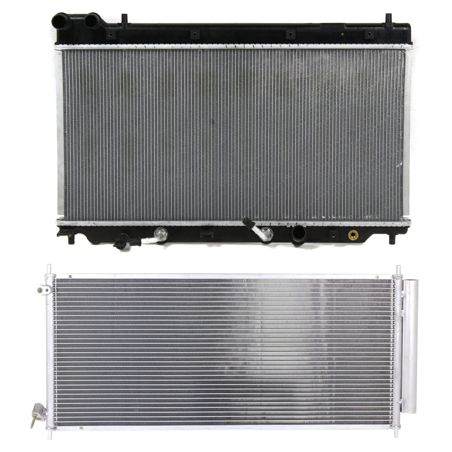 2-Piece Kit Radiator, 1.5L, 4Cyl, Includes (1) Radiator and (1) A/C Condenser