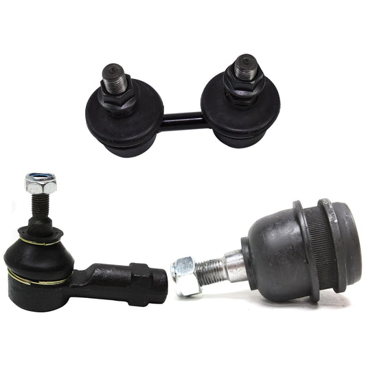 6-Piece Kit Front, Driver and Passenger Side, Outer Tie Rod End, Includes (2) Tie Rod End, (2) Ball Joint and (2) Sway Bar Link