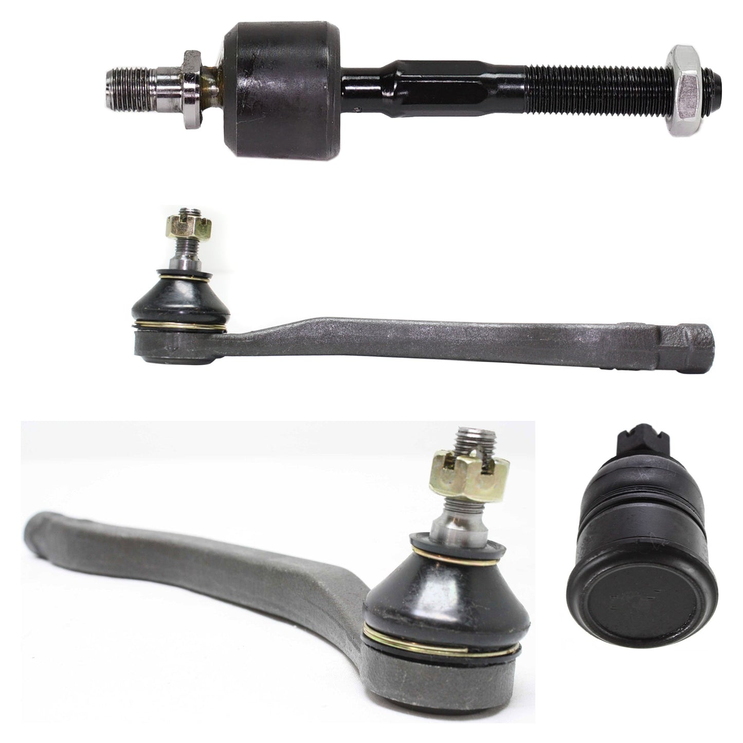 6-Piece Kit Front, Driver and Passenger Side Suspension Kit, Includes (2) Ball Joint and (4) Tie Rod End