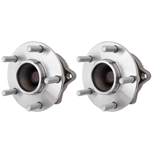 2-Wheel Set Rear, Driver and Passenger Side Wheel Hub, 5 Lugs, With Bearing, FWD, 3.8L, 6Cyl, Includes (2) Wheel Hub and (2) Sway Bar Link