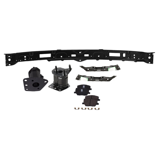 5-Piece Kit Front, Driver and Passenger Side Bumper Bracket, Includes (2) Bumper Bracket and (3) Bumper Retainer