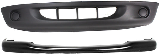 2-Piece Kit, Front Bumper, For Models With 2-Piece Bumper, Painted Black, Includes (1) Bumper and (1) Bumper Cover