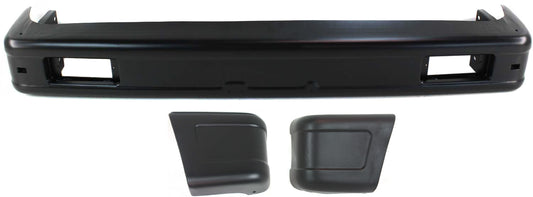 3-Piece Kit, Front Bumper, Painted Black, Includes (1) Bumper and (2) Bumper End