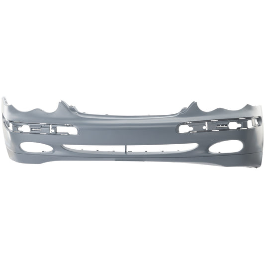 Передняя грунтованная накладка на бампер, для моделей с пакетом ELegance и отверстиями для молдингов, без отверстий для омывателей фар, шасси 203